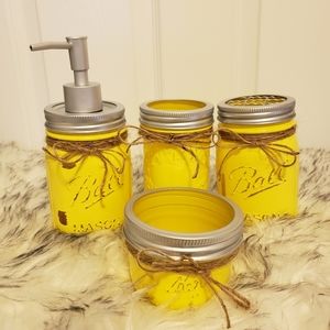 New Bathroom mason jar decor